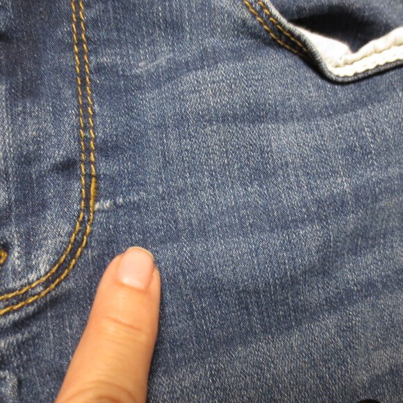 SNEAK PEEK womens JEANS distressed BLUE denim STRETCH mid-rise SIZE M - Picture 8 of 15